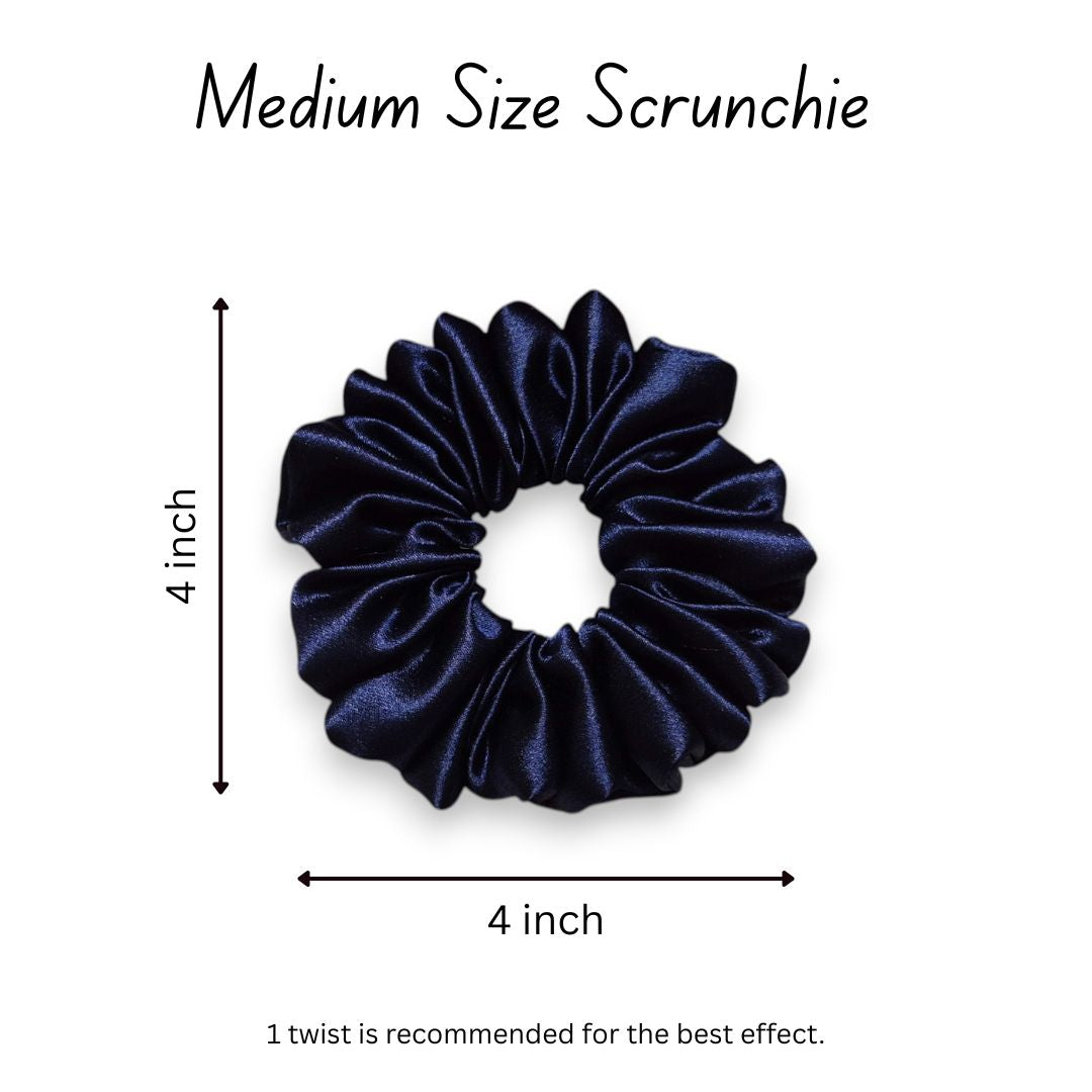 NAVY BLUE SCRUNCHIE