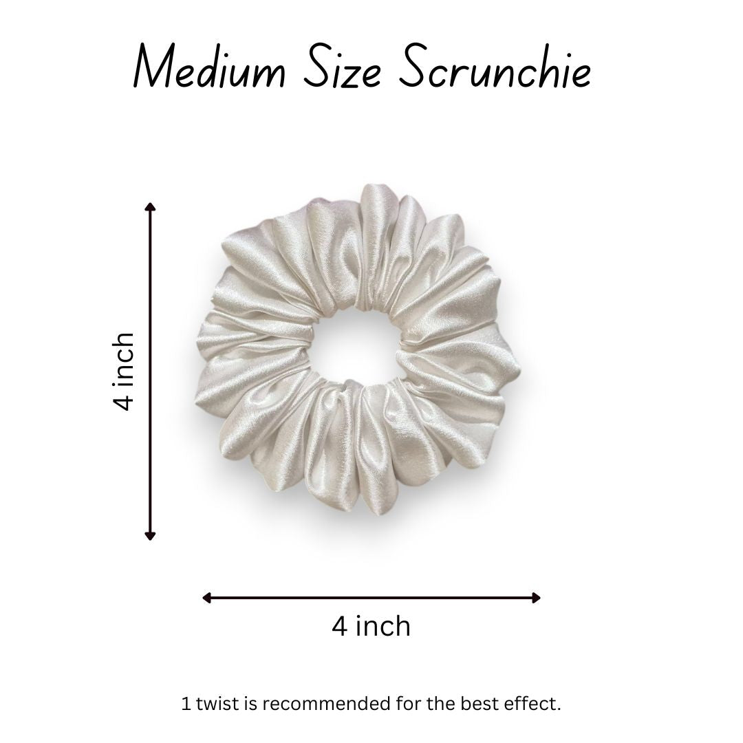 WHITE SCRUNCHIE