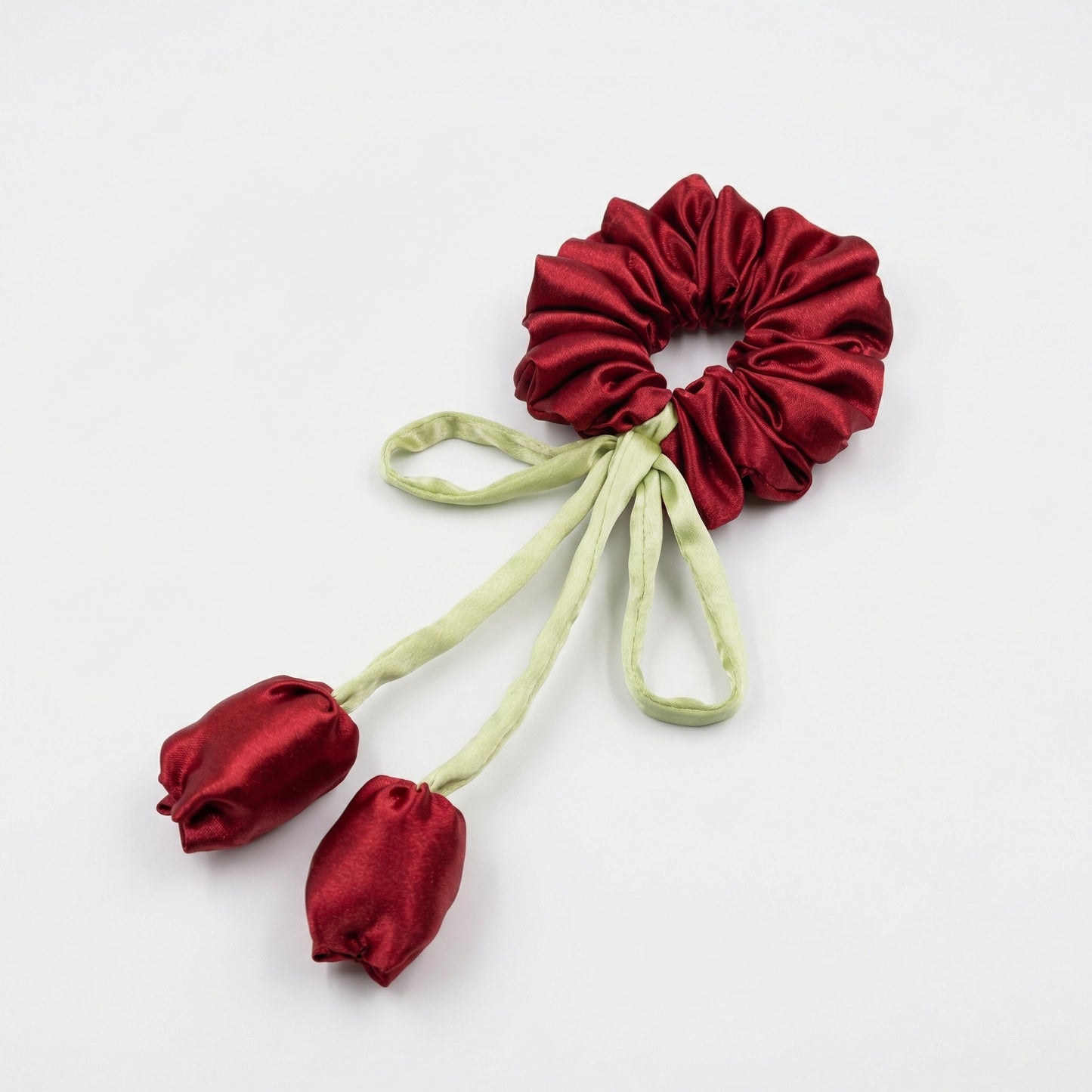 RED TULIP SCRUNCHIE