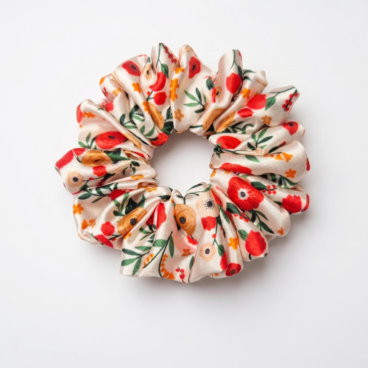 Gardenia | Premium Satin Scrunchies | M size