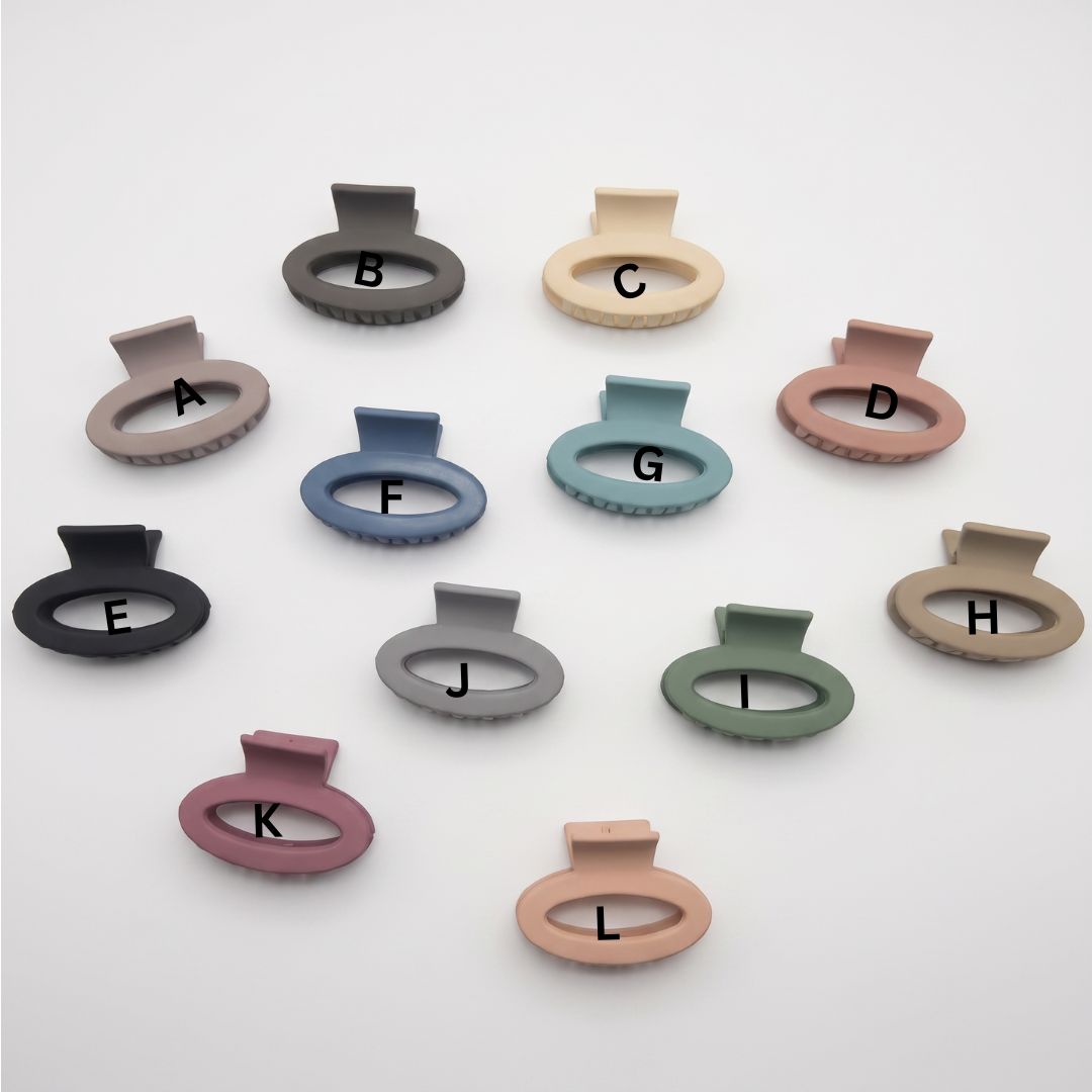 OVAL MATTE CLAW CLIP