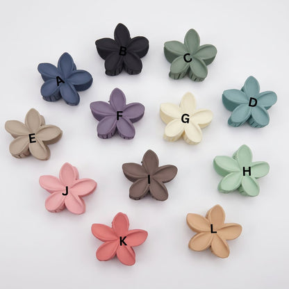 FLOWER MATTE CLAW CLIP