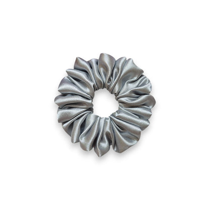 SILVER SCRUNCHIE