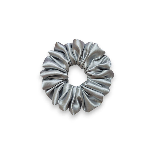 SILVER SCRUNCHIE