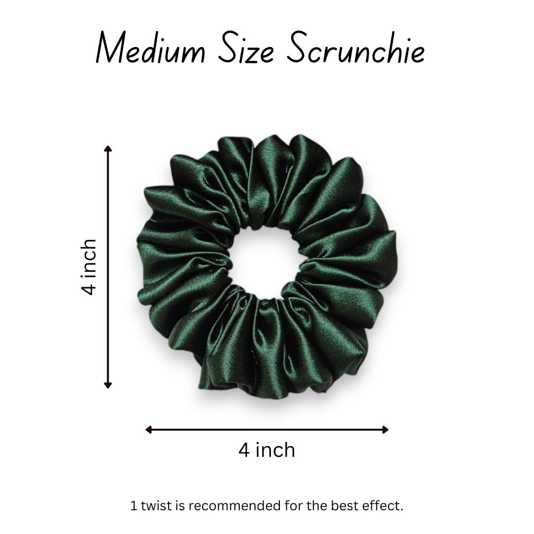 DARK GREEN SCRUNCHIE