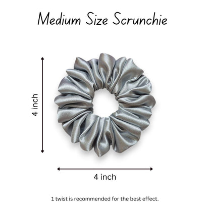 SILVER SCRUNCHIE