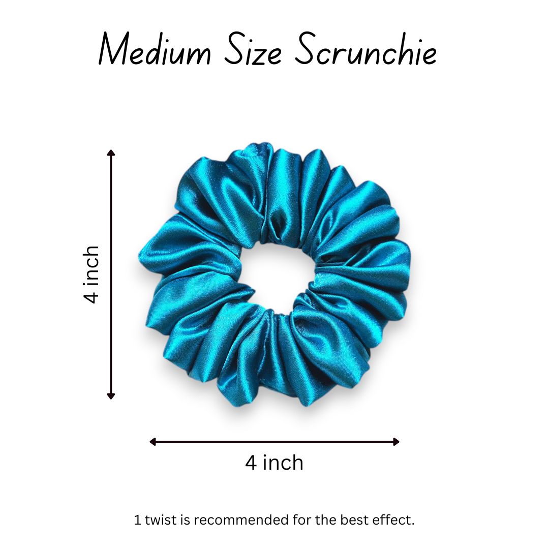 TEAL GREEN SCRUNCHIE