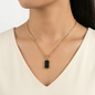 BLACK PENDANT NECKCHAIN ( Anti tarnish )
