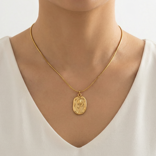 VINTAGE ROSE GOLD NECKCHAIN ( Anti tarnish )