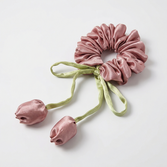 COFFEE TULIP SCRUNCHIE