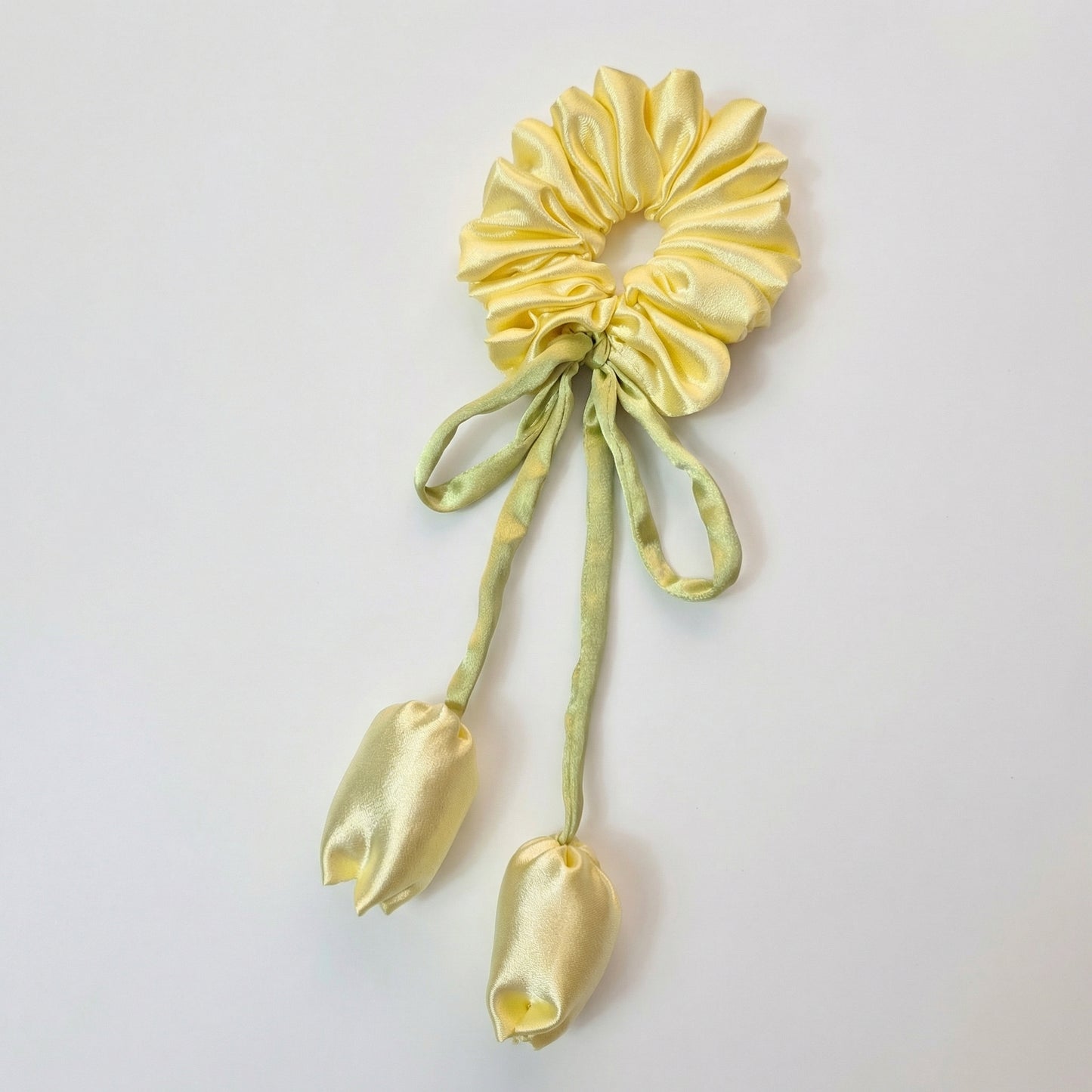 LEMON YELLOW TULIP SCRUNCHIE