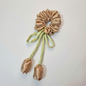 BEIGE TULIP SCRUNCHIE