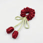 RED TULIP SCRUNCHIE