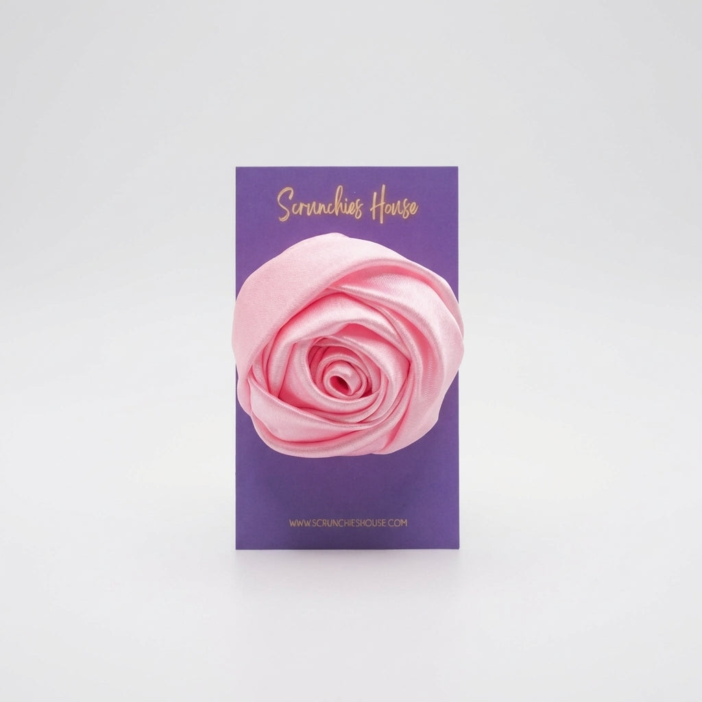 BABY PINK ROSE CLIP