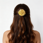 LEMON YELLOW ROSE CLIP