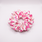 Pink Hearts | Premium Satin Scrunchies | M size