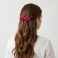 Hot Pink Floral Crochet clip