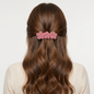 Pink Floral Crochet clip