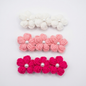 The Pinks Floral Crochet clip ( Set of 3 )