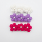 Bright Floral Crochet clip ( Set of 3 )