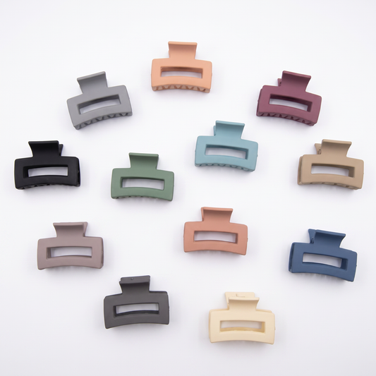 RECTANGLE MATTE CLAW CLIP